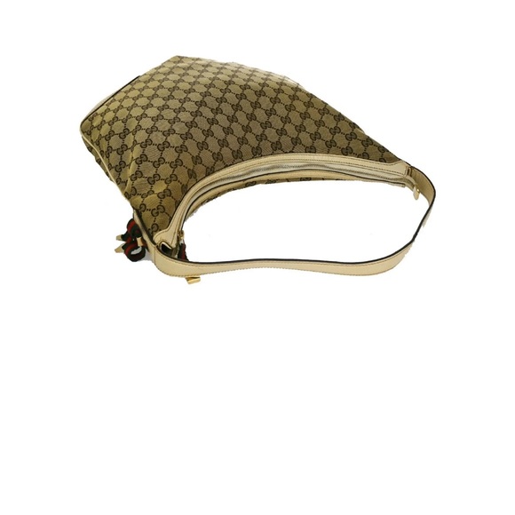 Gucci Handbags - GUCCI Sherry Princy GG Pattern Shoulder Bag Canvas Leather Brown Italy